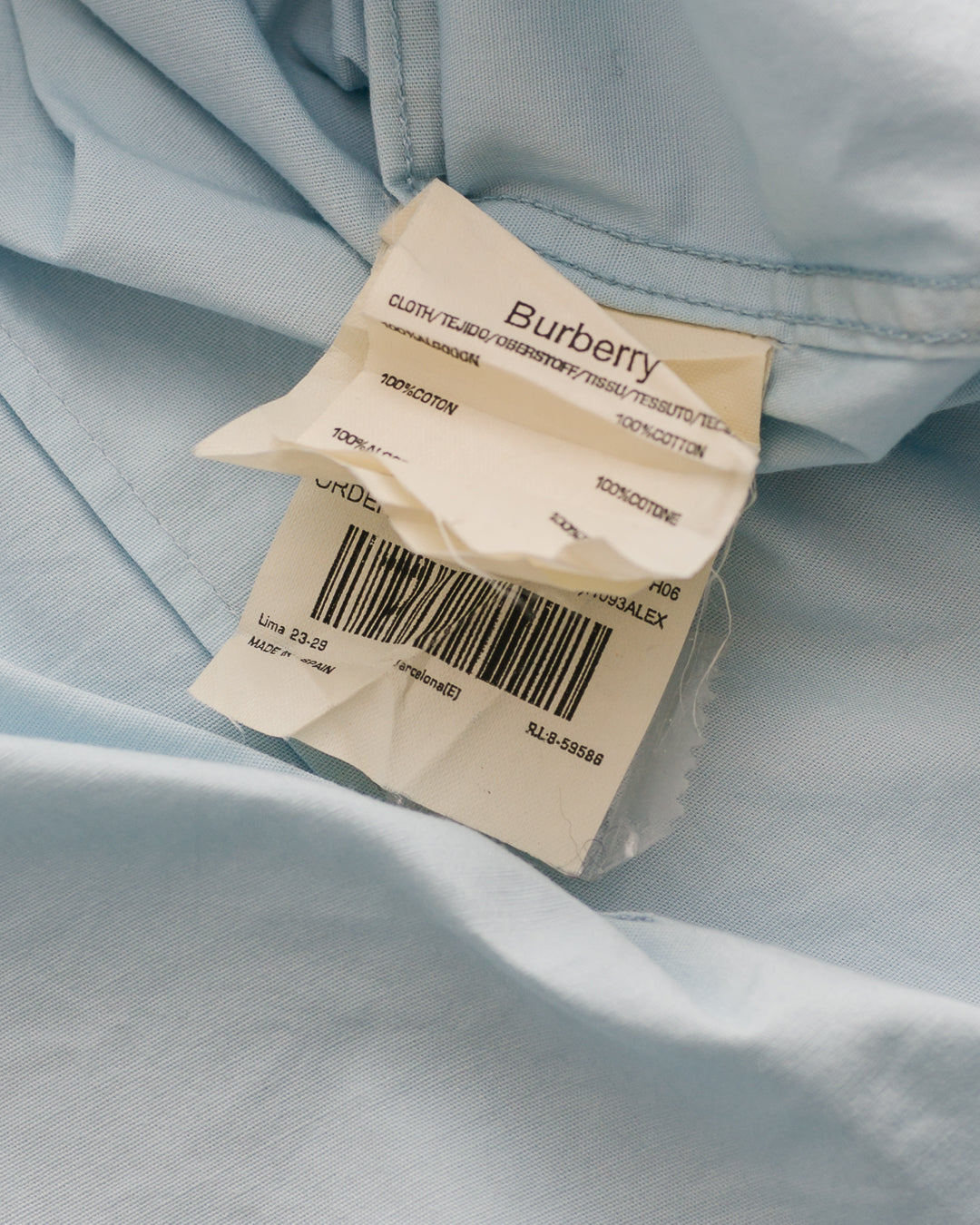 Burberry Powder Blue Button Down