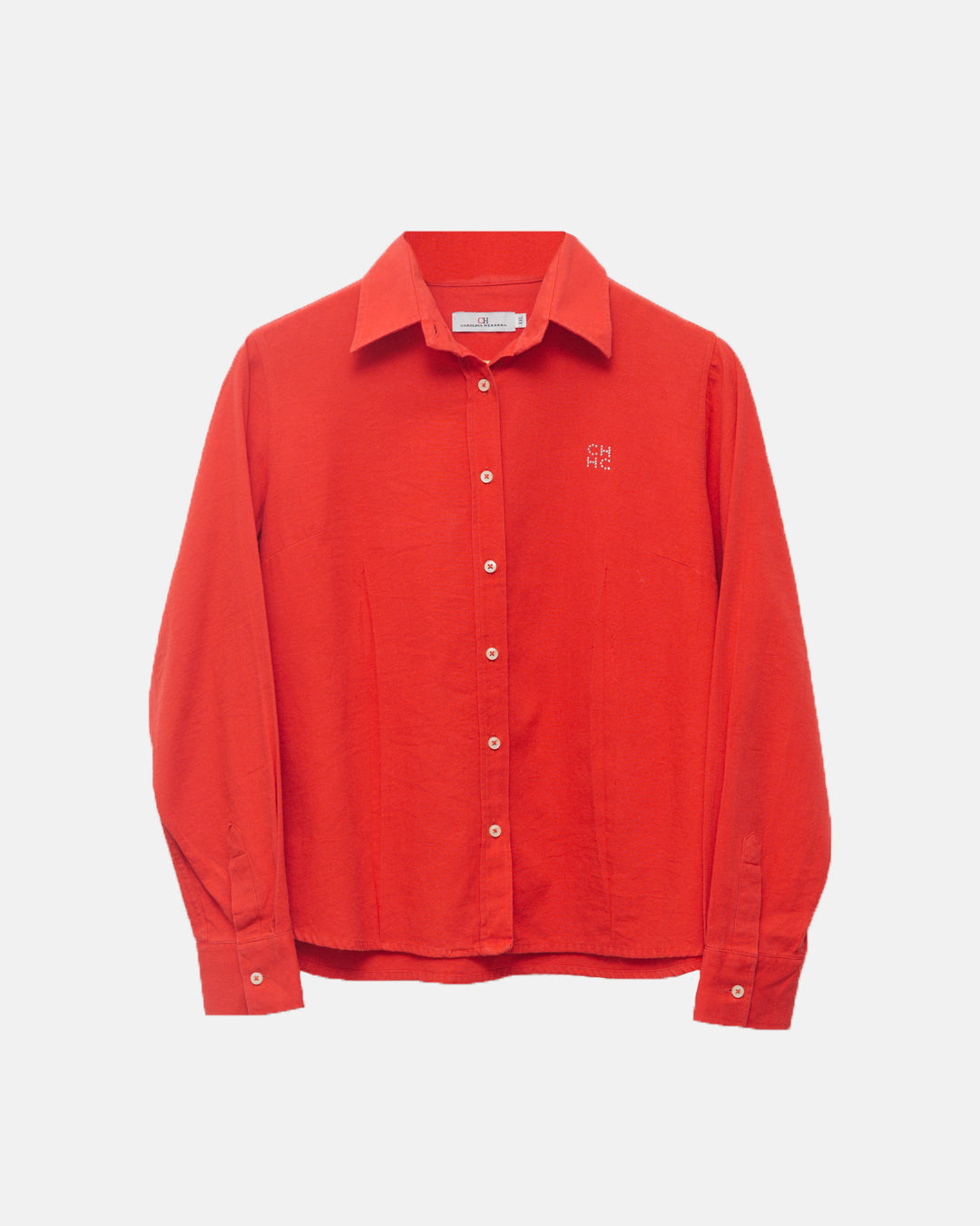 Carolina Herrera Logo Front Button Down