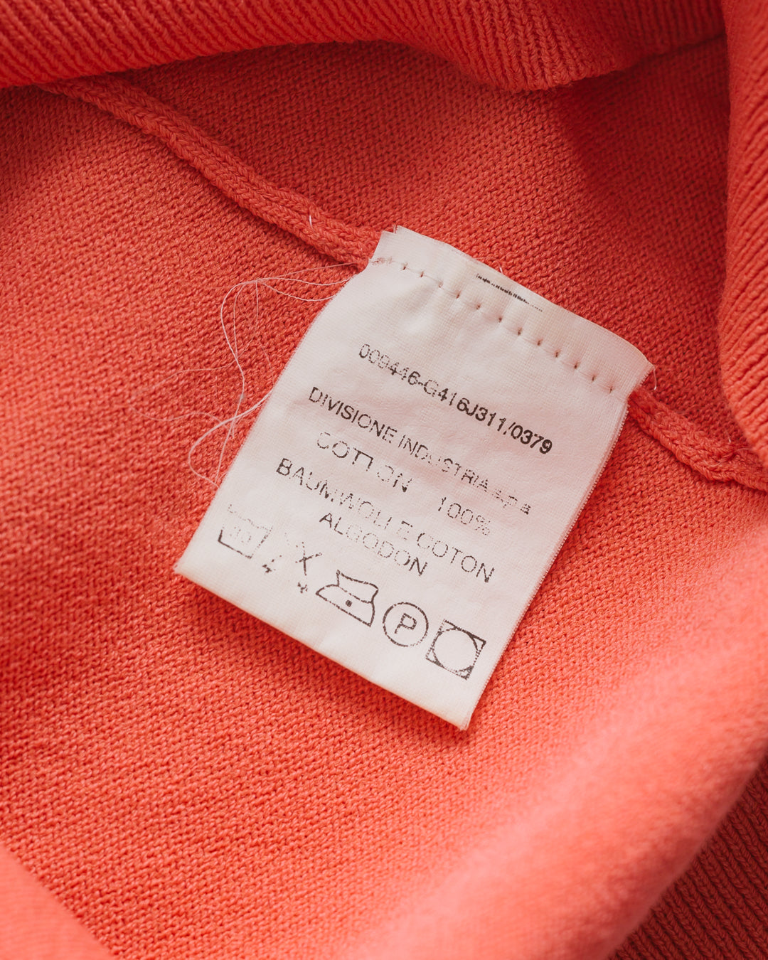 Chanel Coral Embellished Knit Top