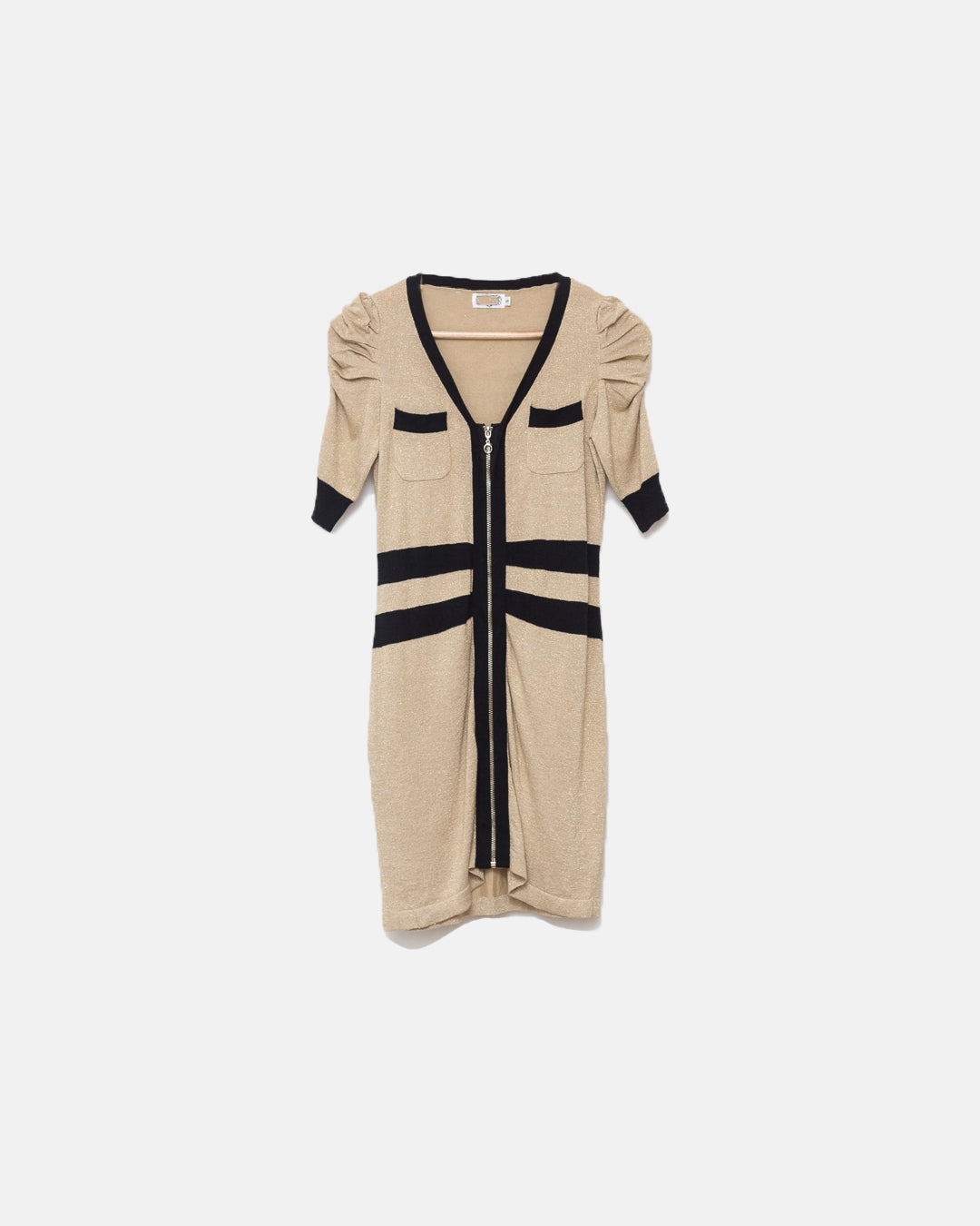‘THIS’ Chanel Knit Contrasting Panels Dress