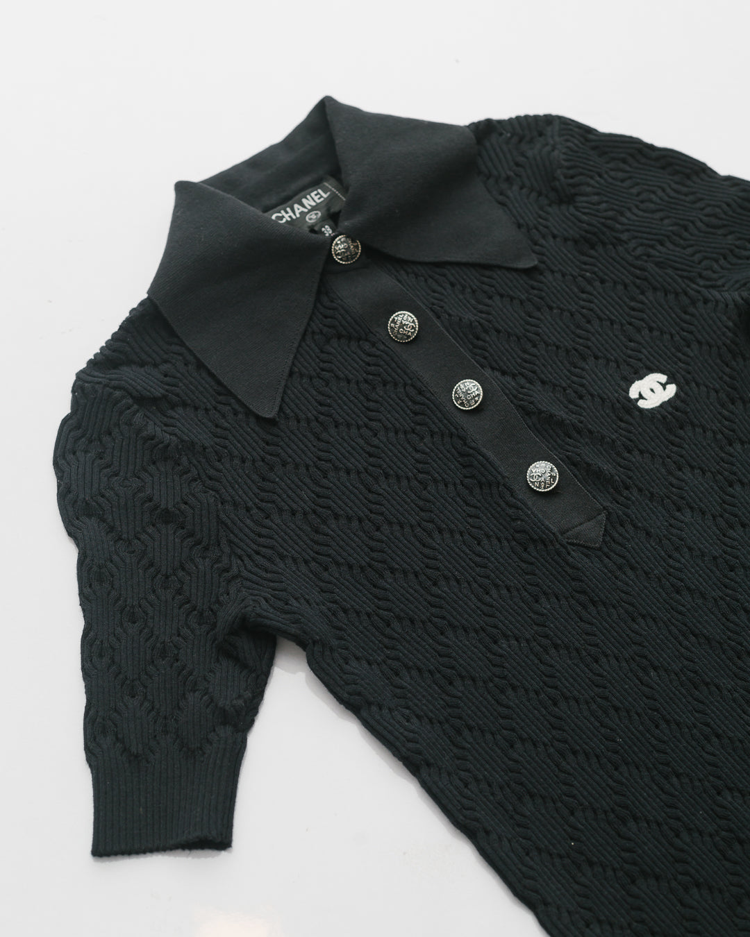 Chanel Knit Polo Top