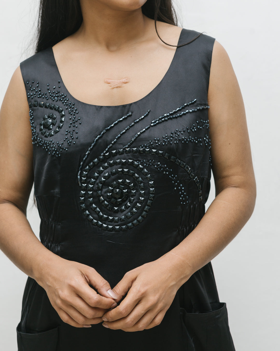 Chanel Silk Embellished Dress