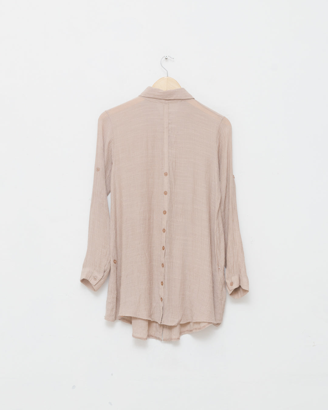 Chloé Pleated Front Long Line Button Down