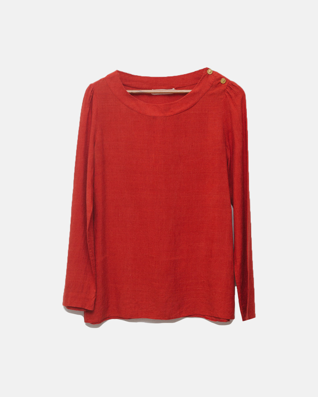 Chloé Pure Silk Top with Logo Buttons