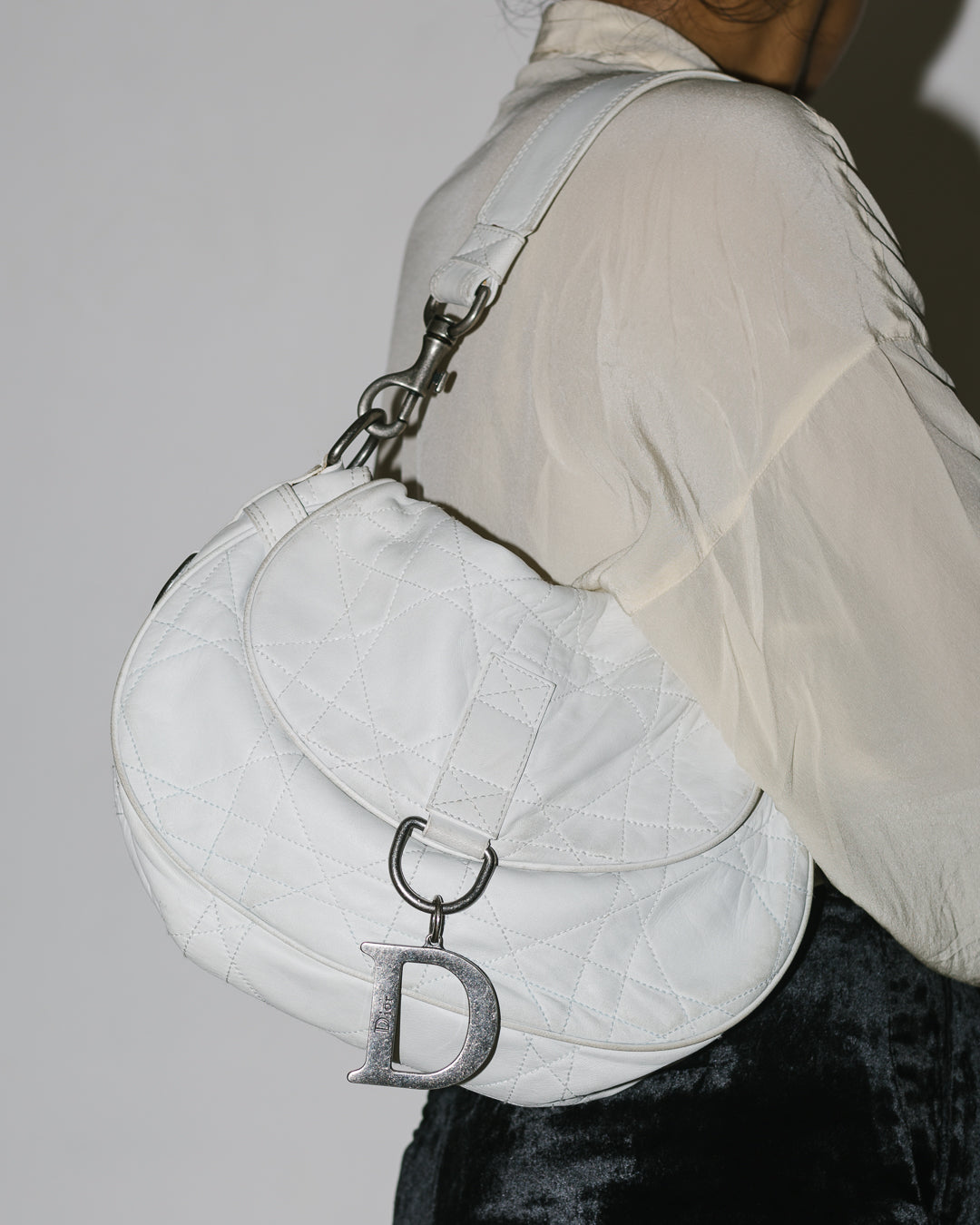 Christian Dior Cannage Quilted Lambskin Bag