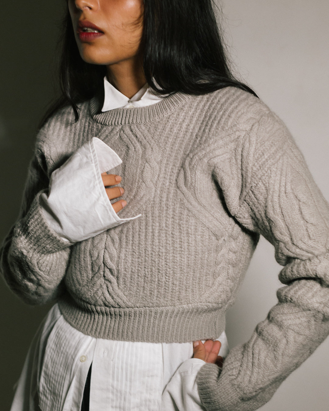 Christian Dior Cropped Knit Jumper