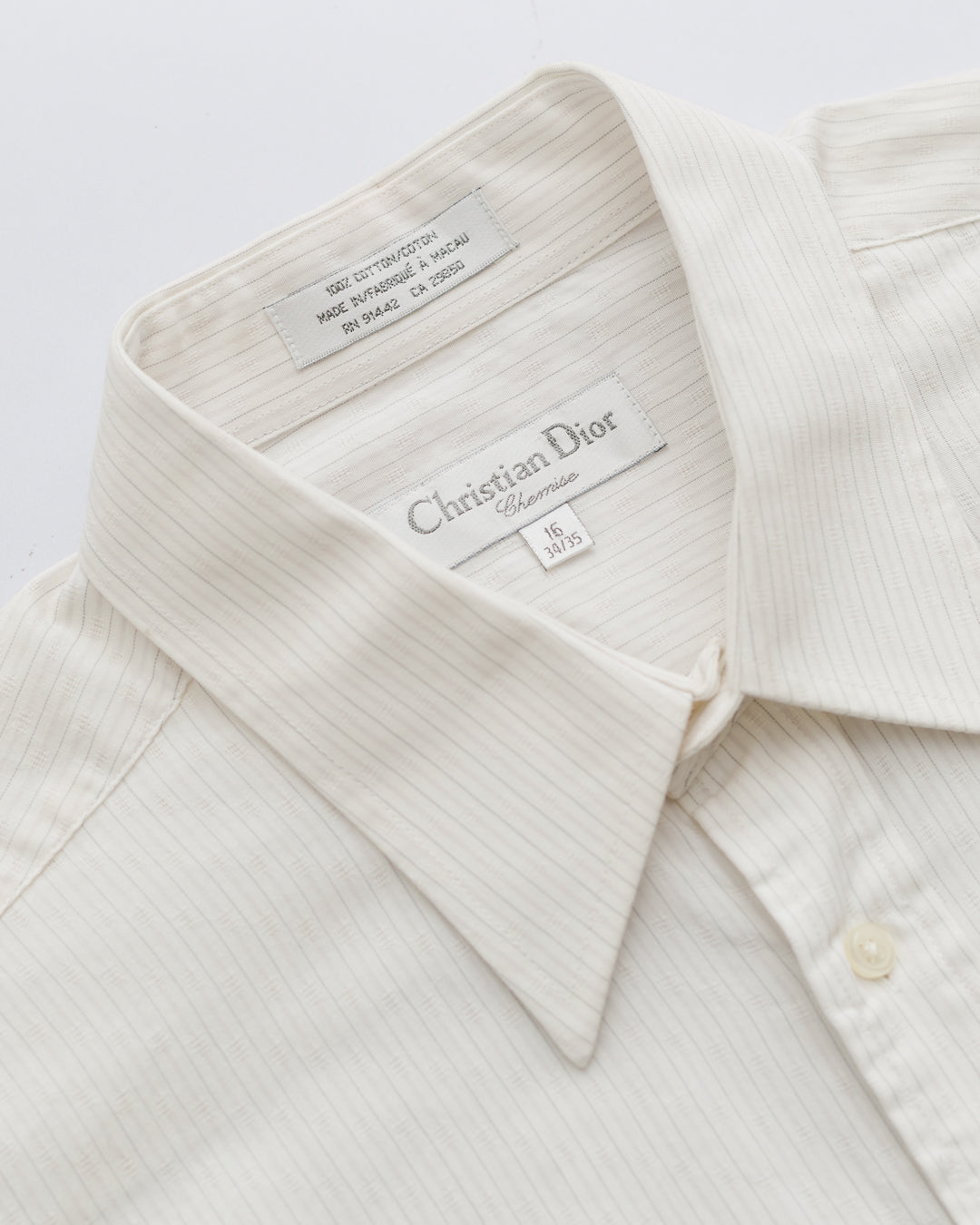Christian Dior Pinstriped Button Down