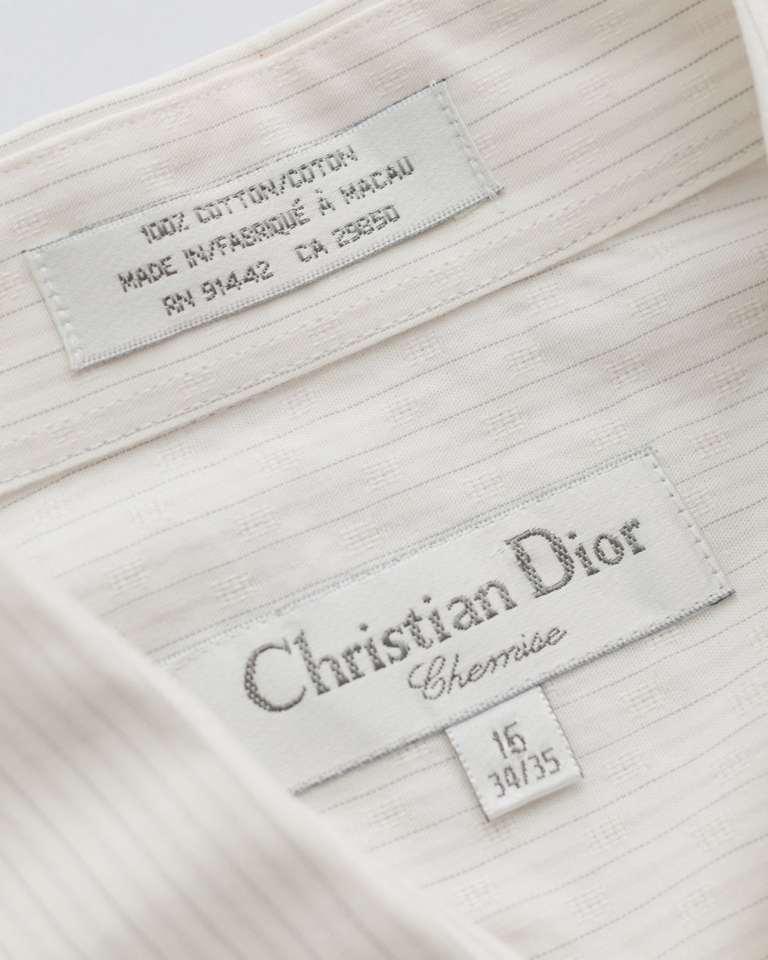 Christian Dior Pinstriped Button Down