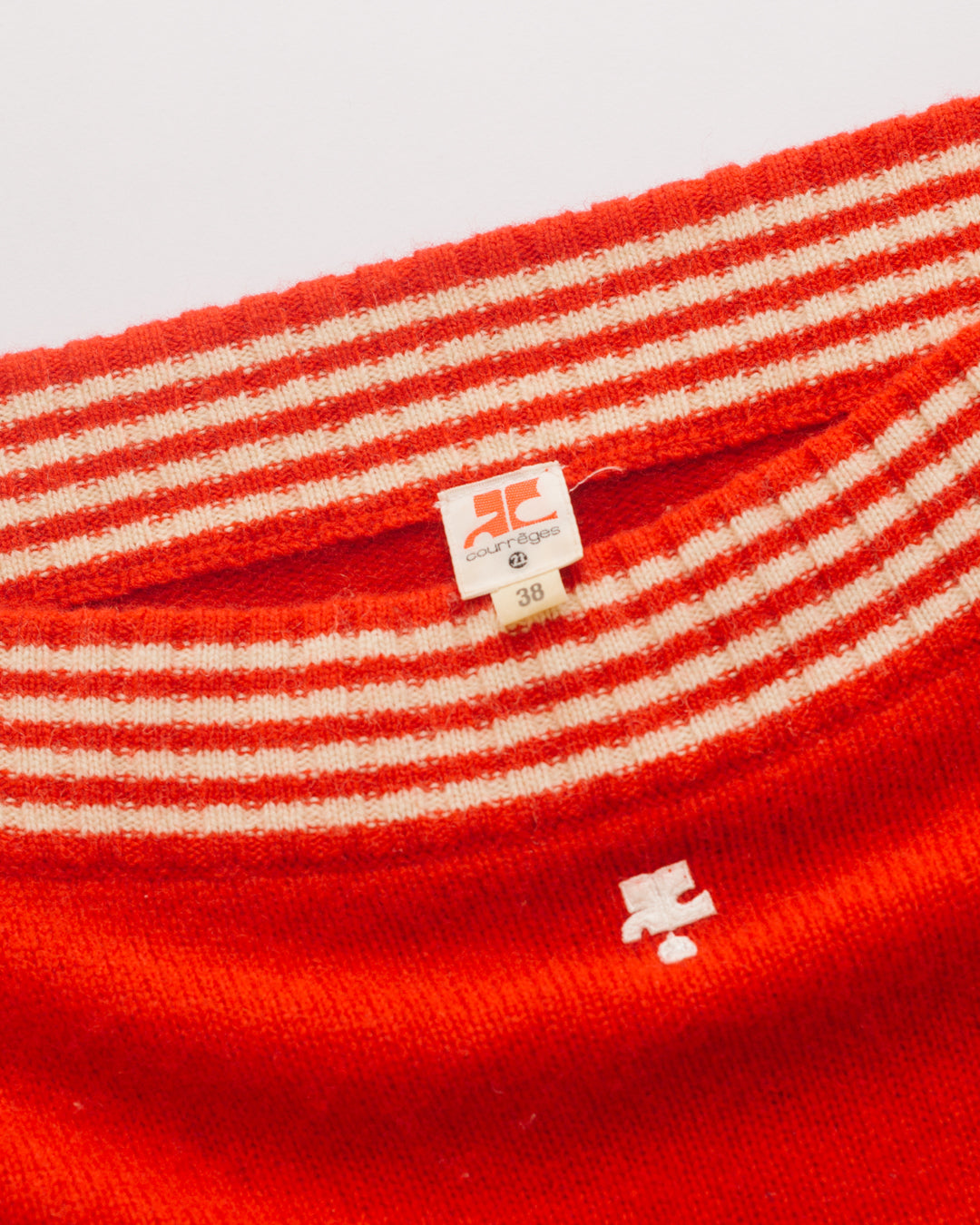 Courrèges Ruched Sides Knit Top