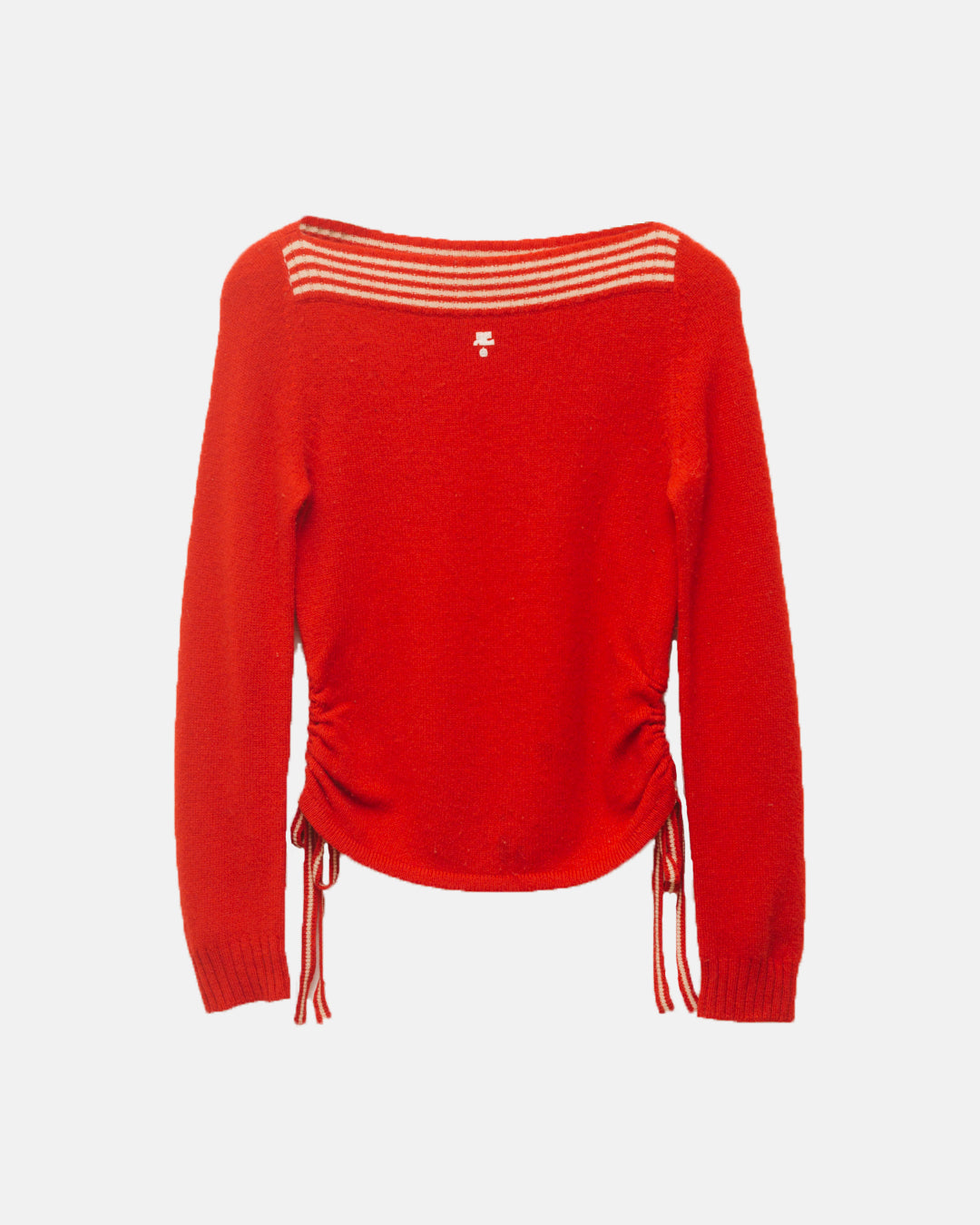 Courrèges Ruched Sides Knit Top