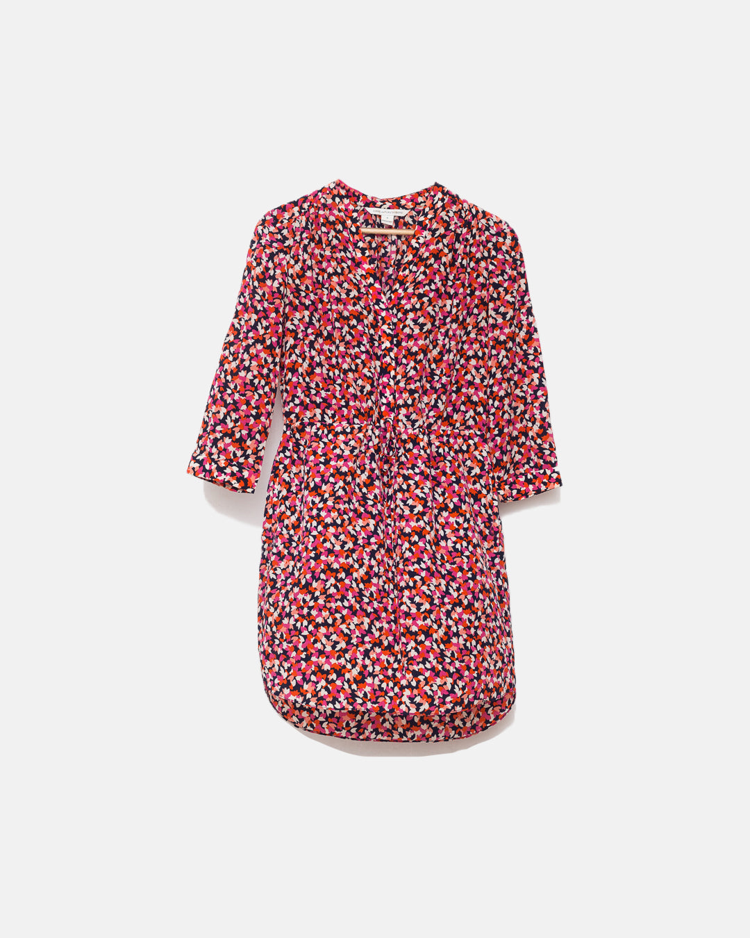 Diane von Furstenberg Printed Drawstring Waist Dress