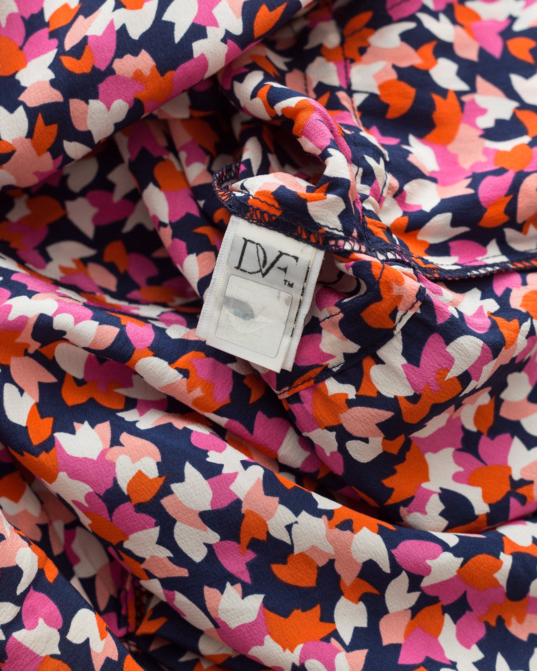 Diane von Furstenberg Printed Drawstring Waist Dress