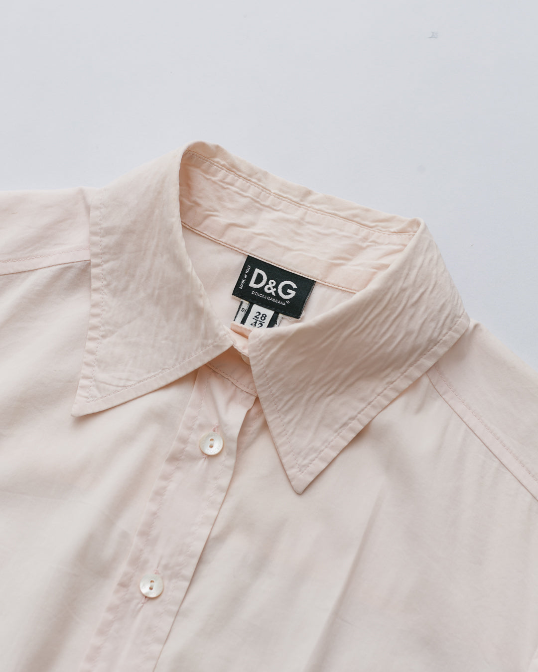 Dolce & Gabbana Blush Pink Button Down