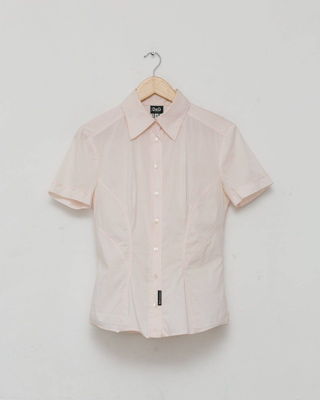 Dolce & Gabbana Blush Pink Button Down