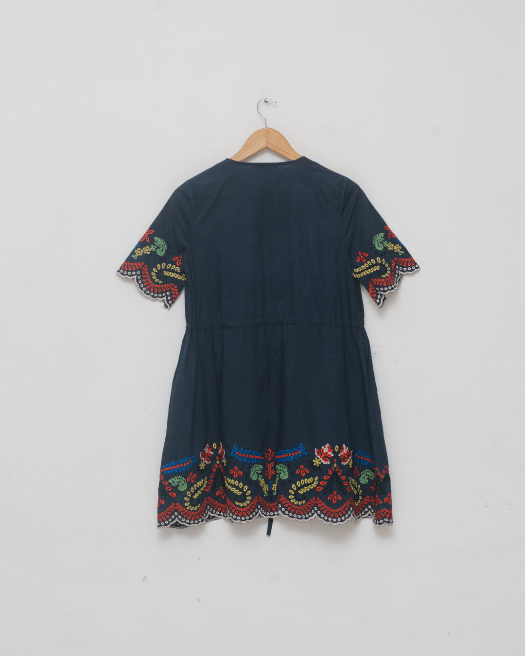 Dolce & Gabbana Embroidered Drawstring Dress