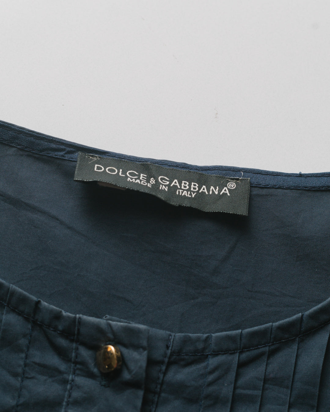 Dolce & Gabbana Embroidered Drawstring Dress
