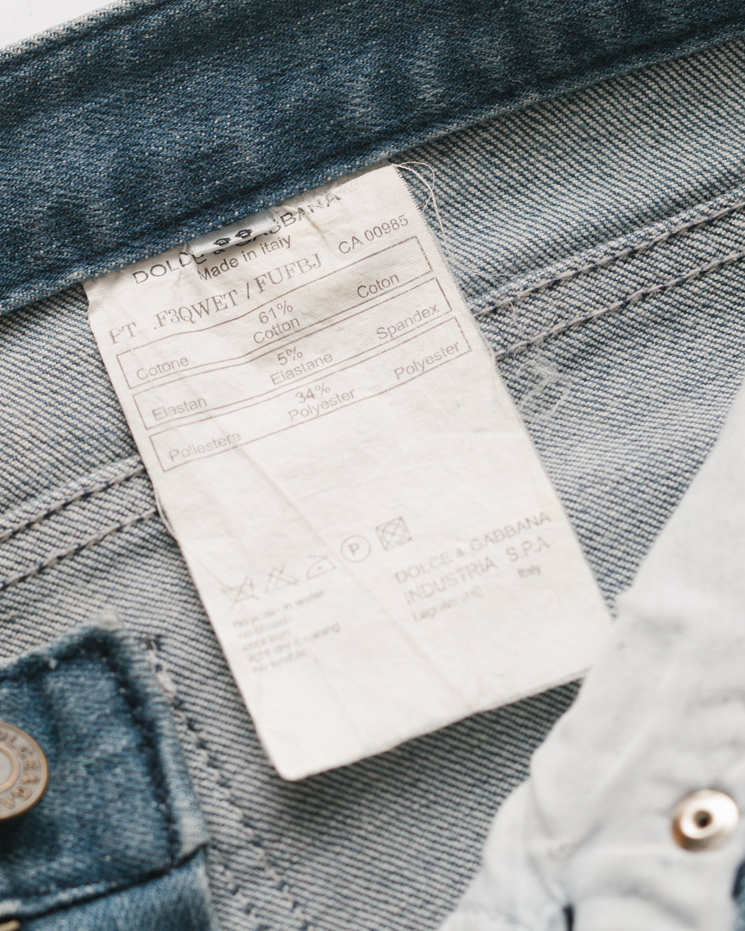 Dolce & Gabbana Low Rise Denims