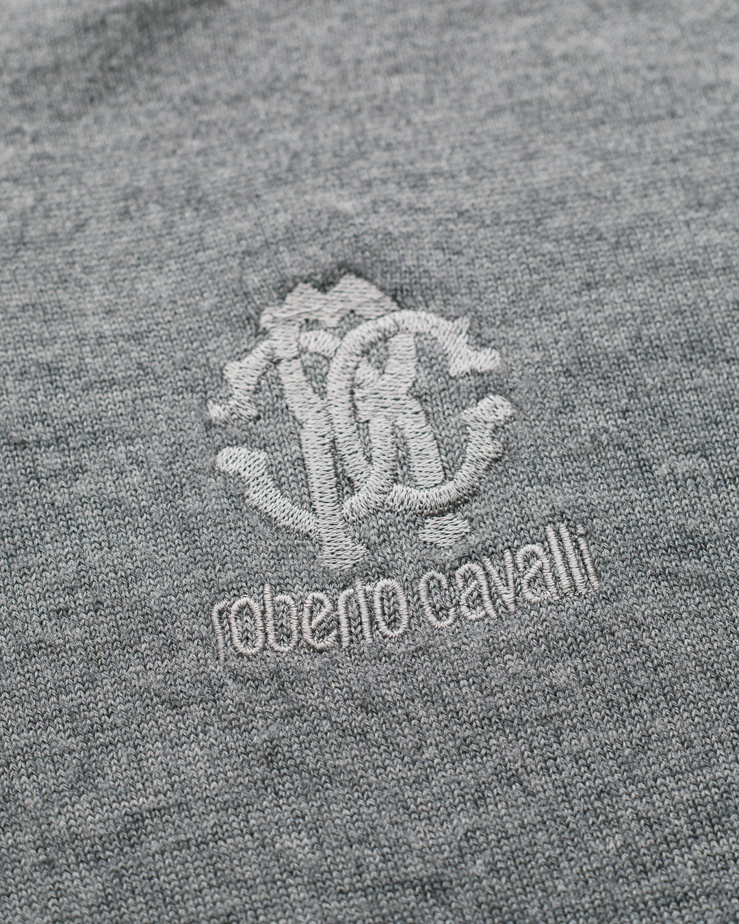 Roberto Cavalli Emblem Knit Sweater