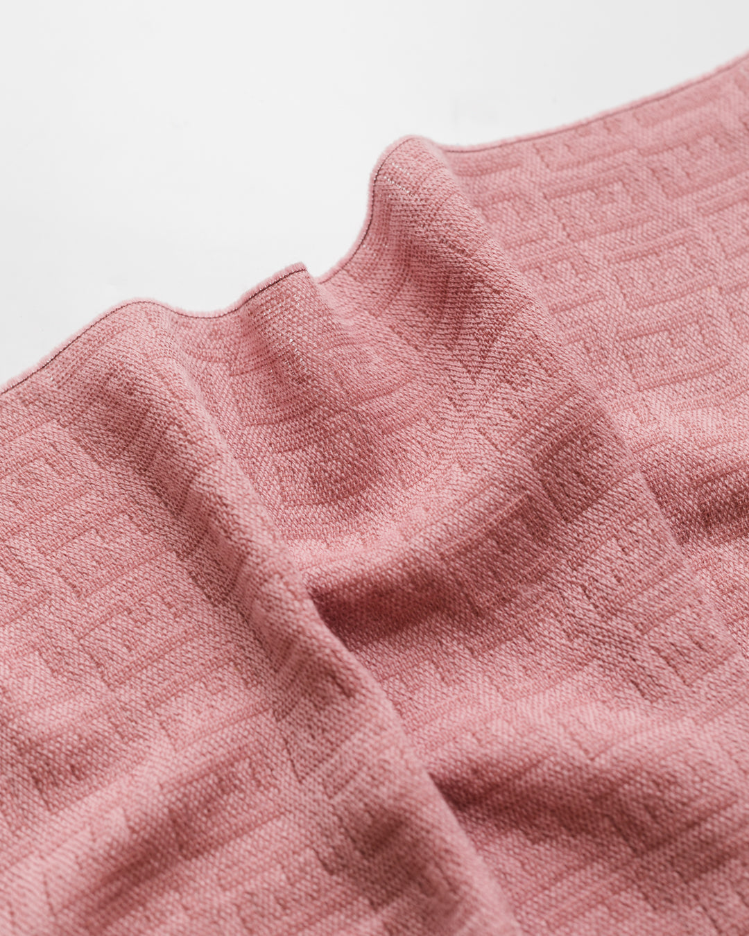 Fendi Salmon Pink Monogram Wool Scarf