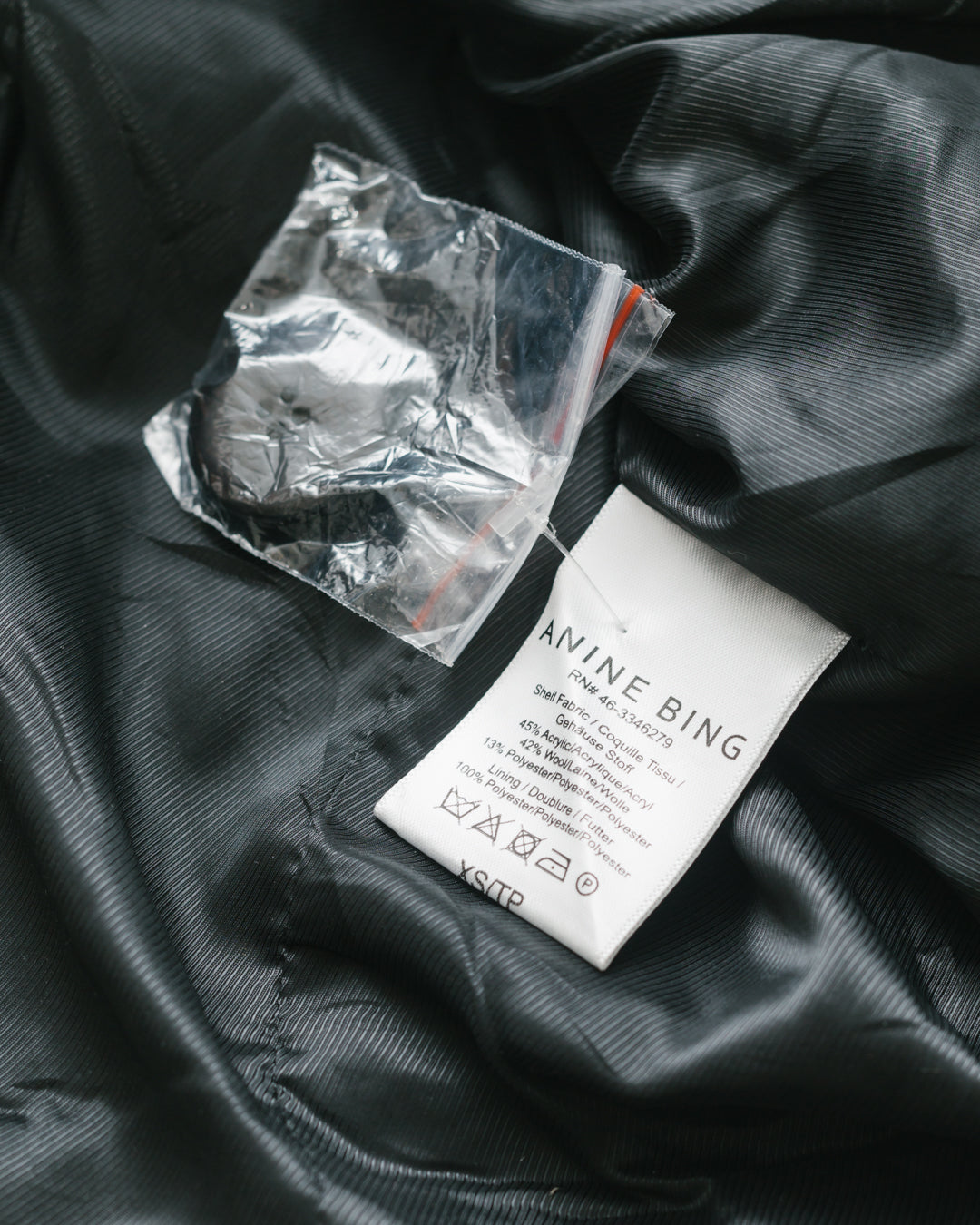 Anine bing fishbone wool blazer