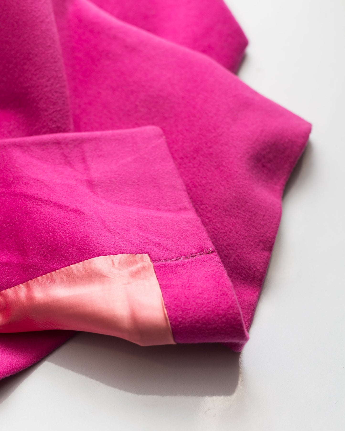 Fuchsia wool dress coat