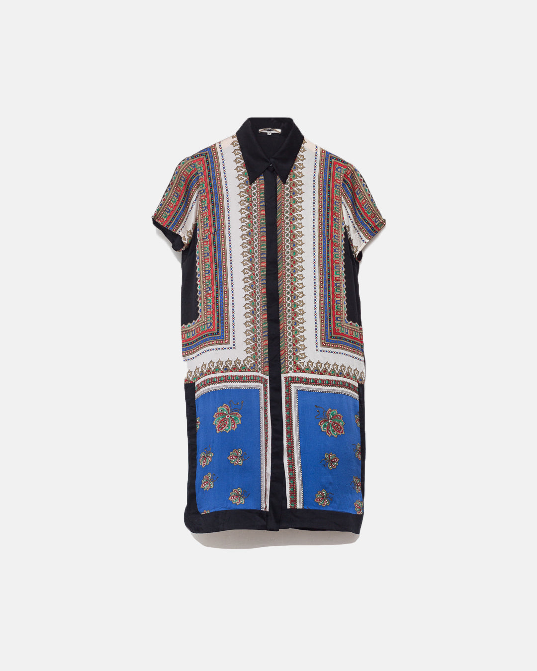 Givenchy Silk Long Line Button Down