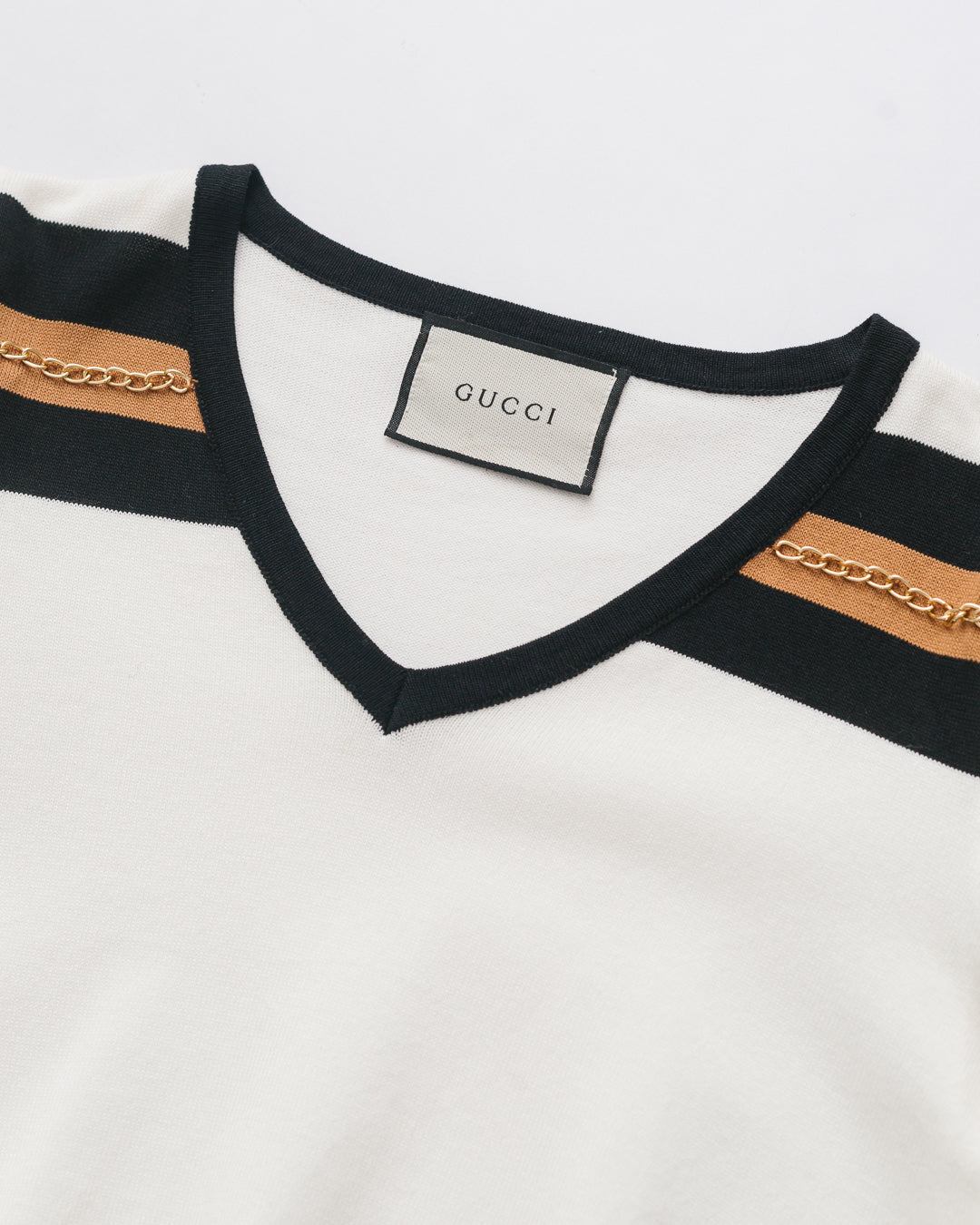 Gucci Chainlink Detail Knit Top