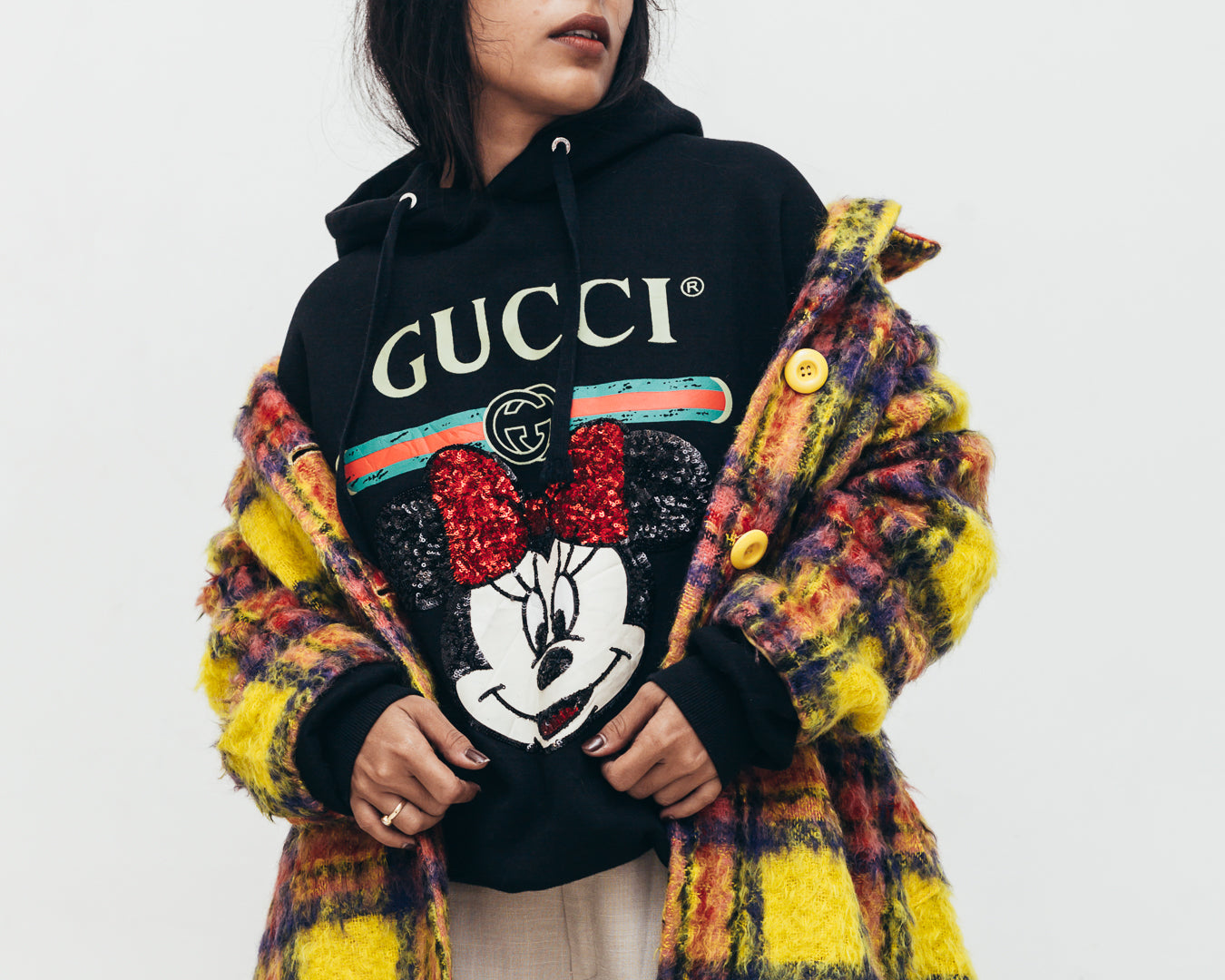 Gucci Minnie Mouse Sequinned Hoodie