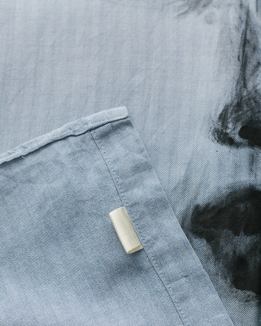 Handpainted Balmain Striped Cotton Shirt
