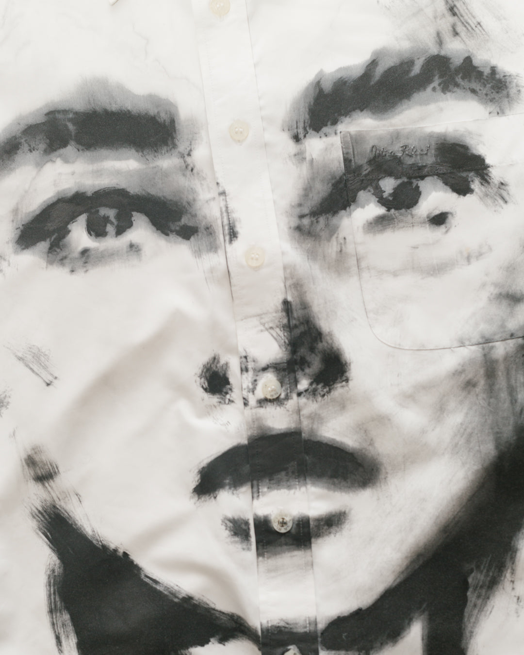 Handpainted Nina Ricci Portrait Button Down