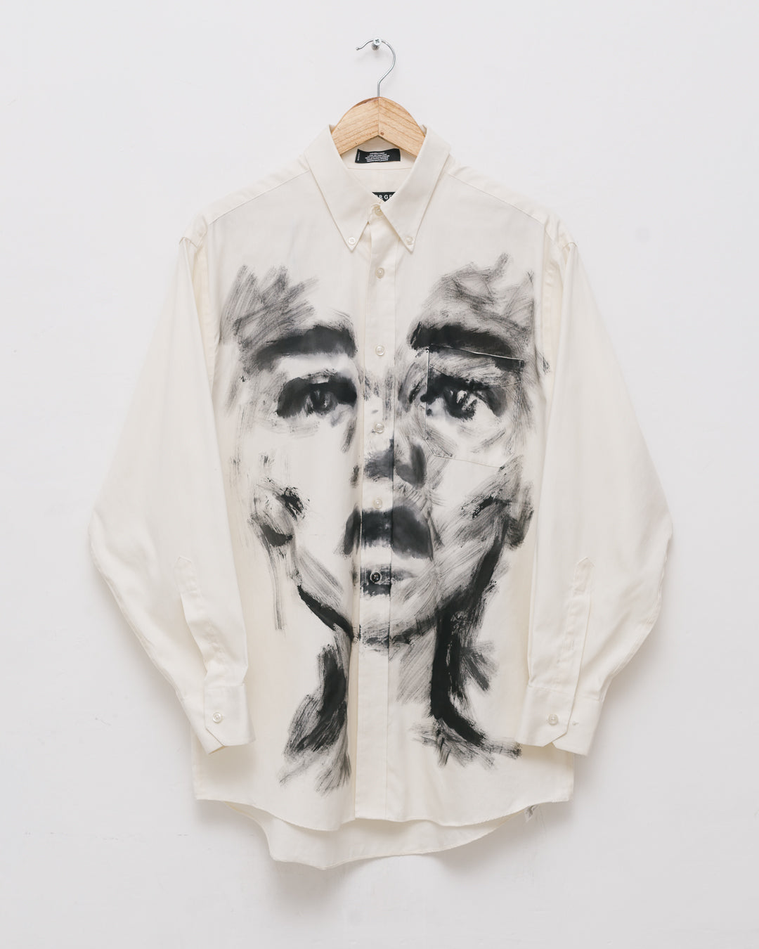 Handpainted Portrait Button Down