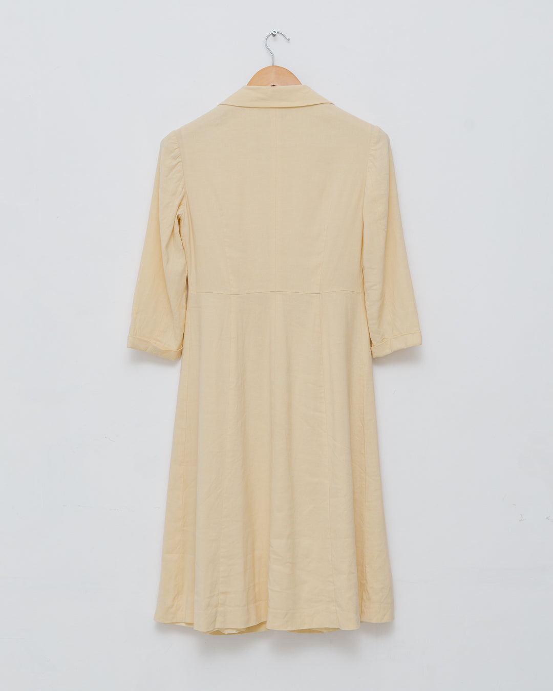 Handpainted Portrait Linen Blend Dress