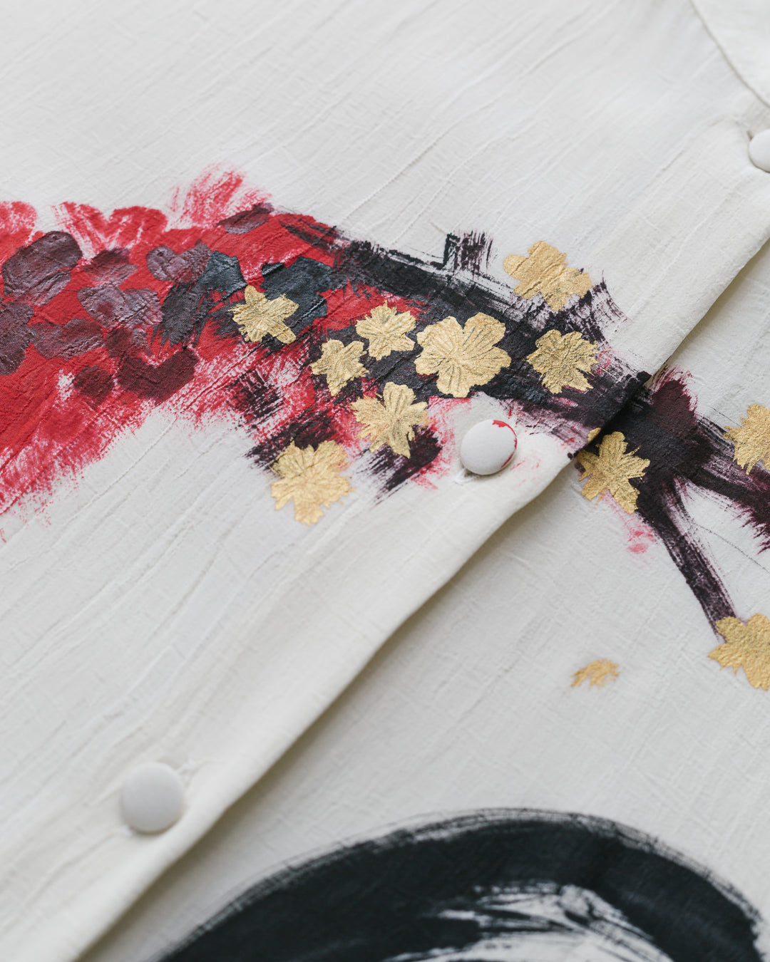 Handpainted ‘Spring is here’ Portrait Shirt
