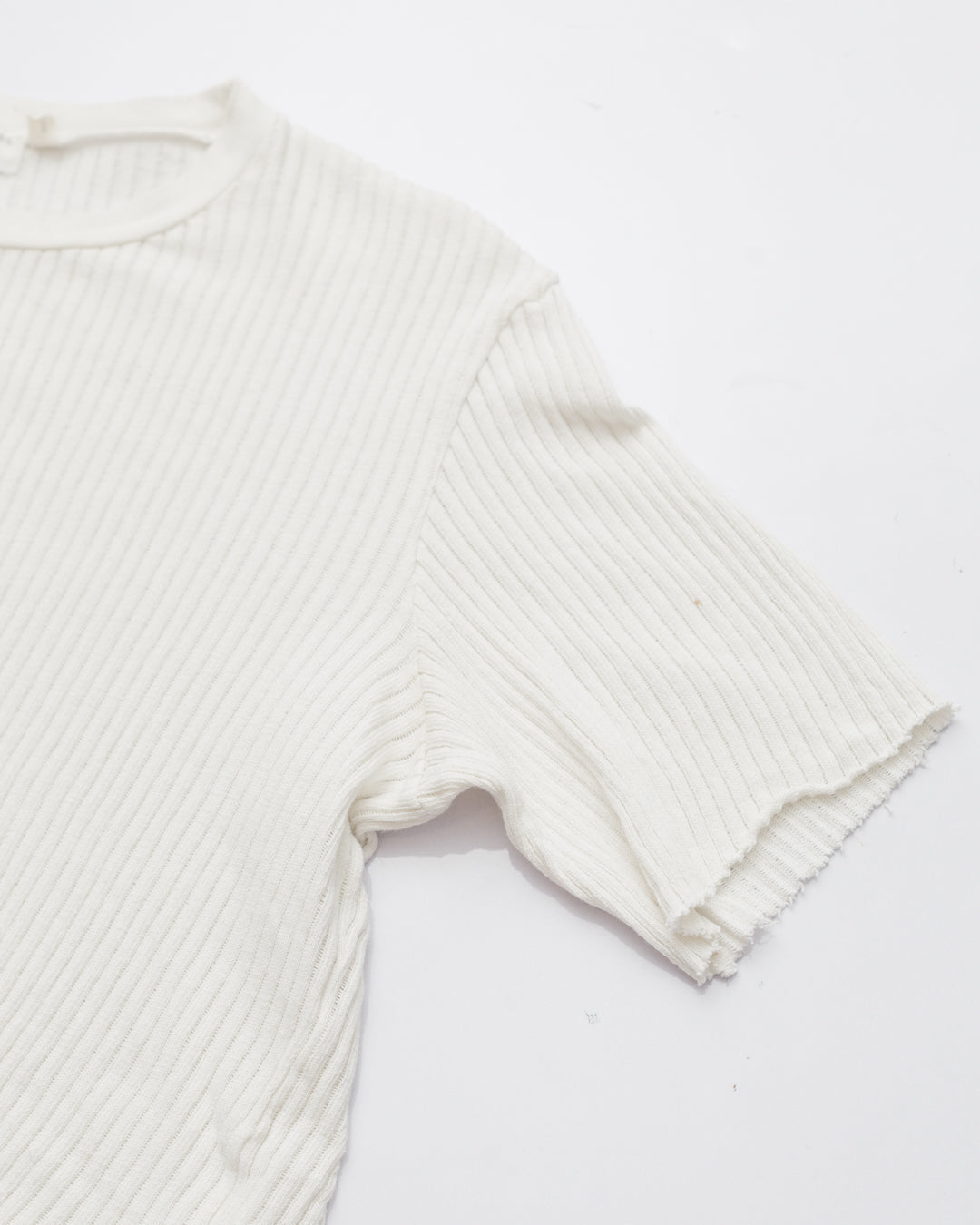 *Helmut Lang Ribbed Knit Crop Top