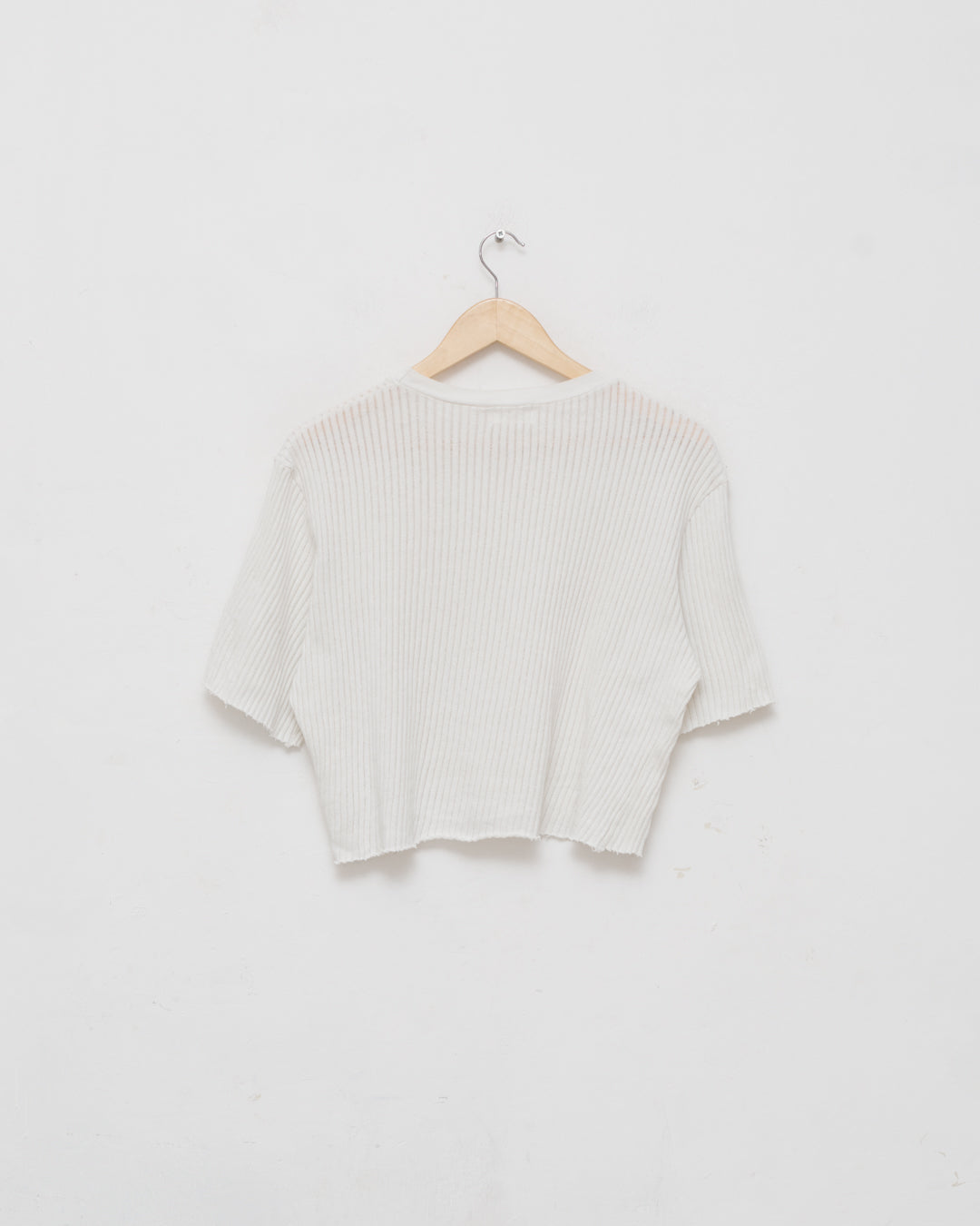 *Helmut Lang Ribbed Knit Crop Top