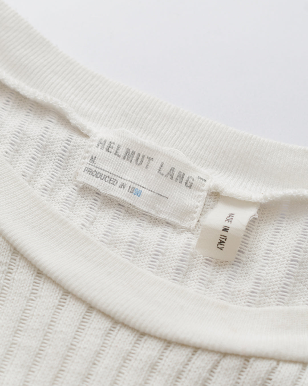 *Helmut Lang Ribbed Knit Crop Top