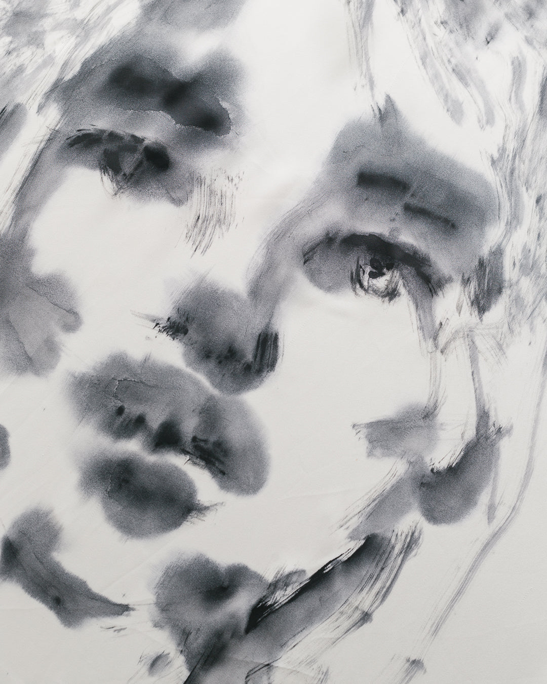 Hermann Lange Handpainted Portrait Top