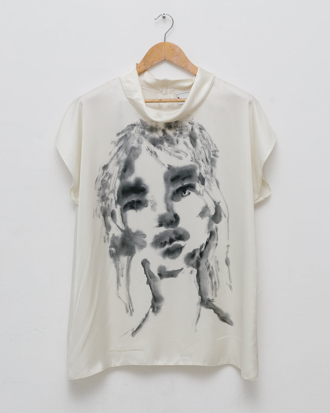 Hermann Lange Handpainted Portrait Top