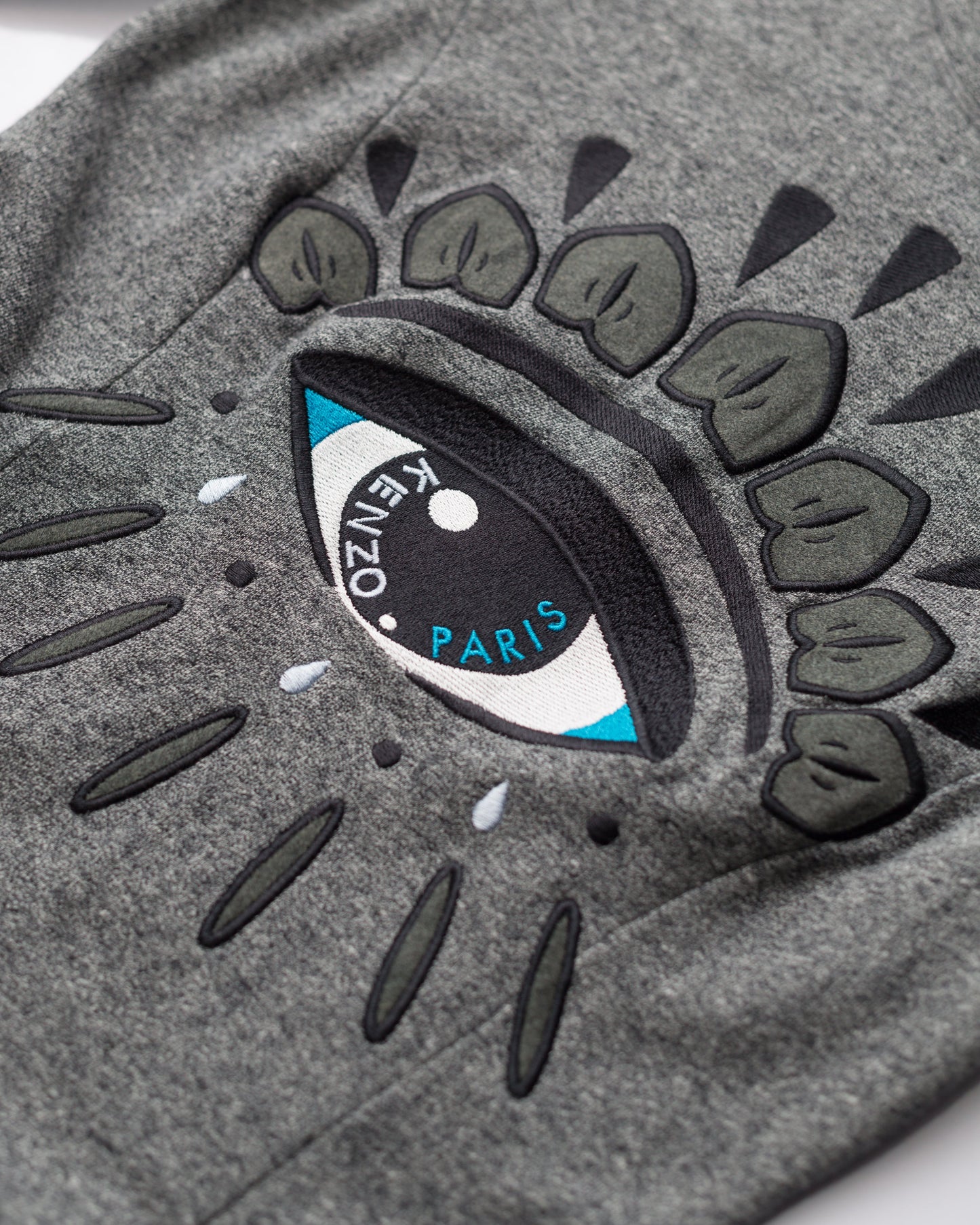 Icons eye embroidered sweat dress