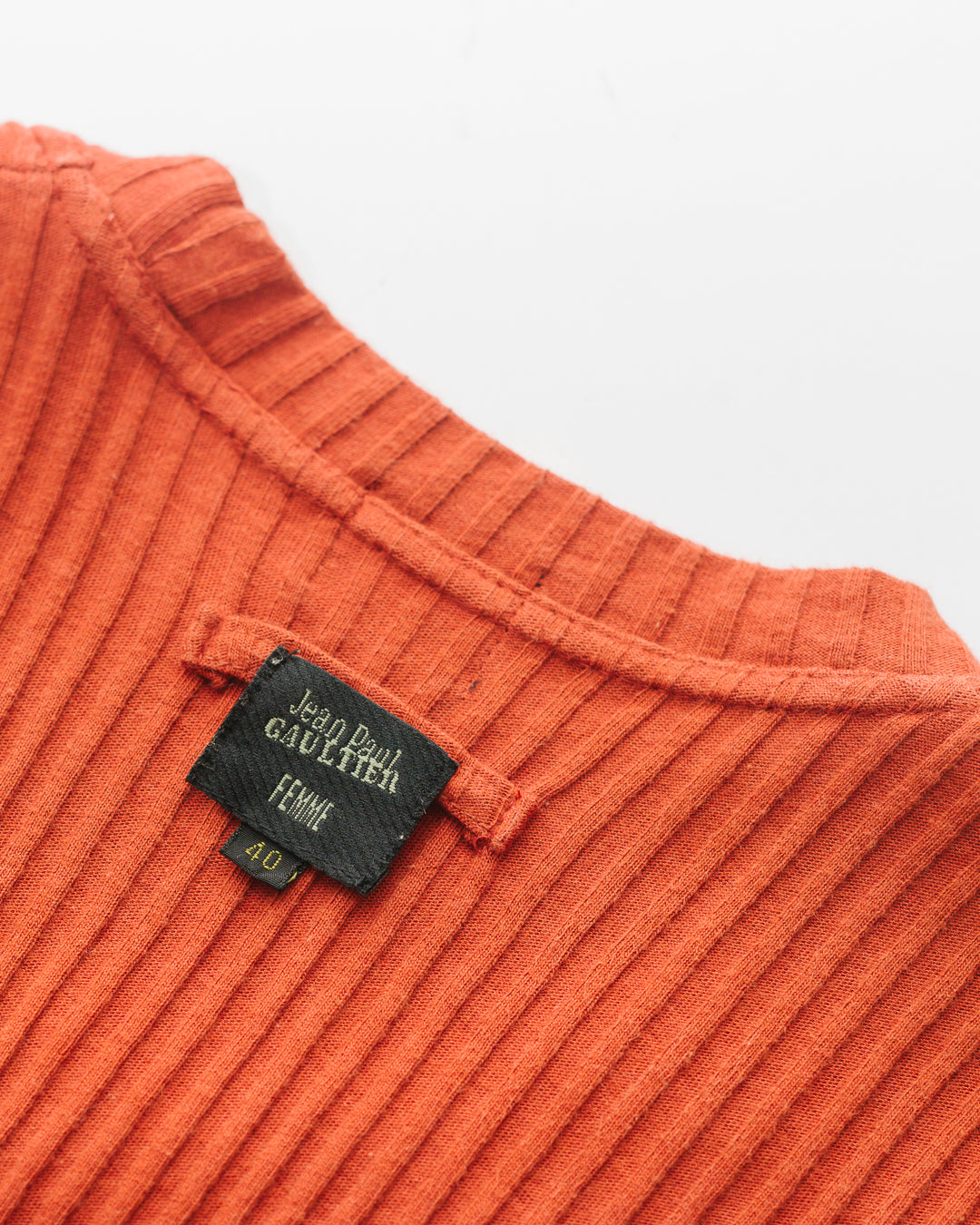 Jean Paul Gaultier Ribbed Top