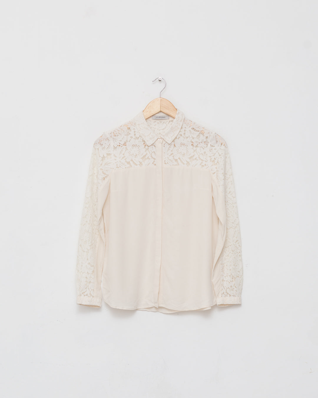 Jill Stuart Lace Detail Button Down