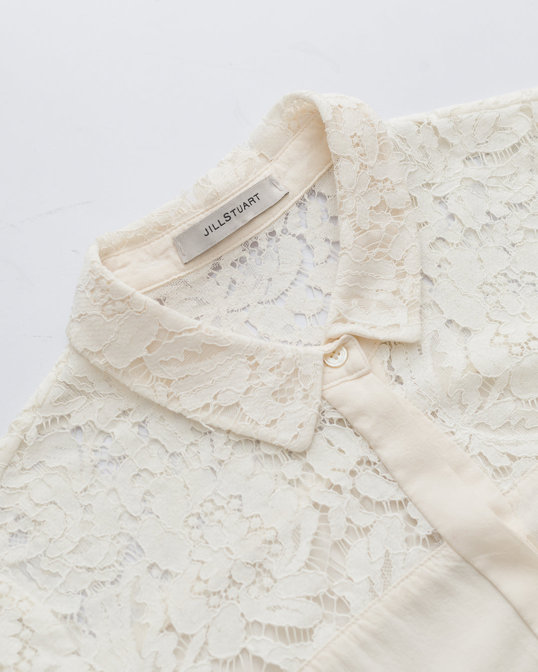 Jill Stuart Lace Detail Button Down