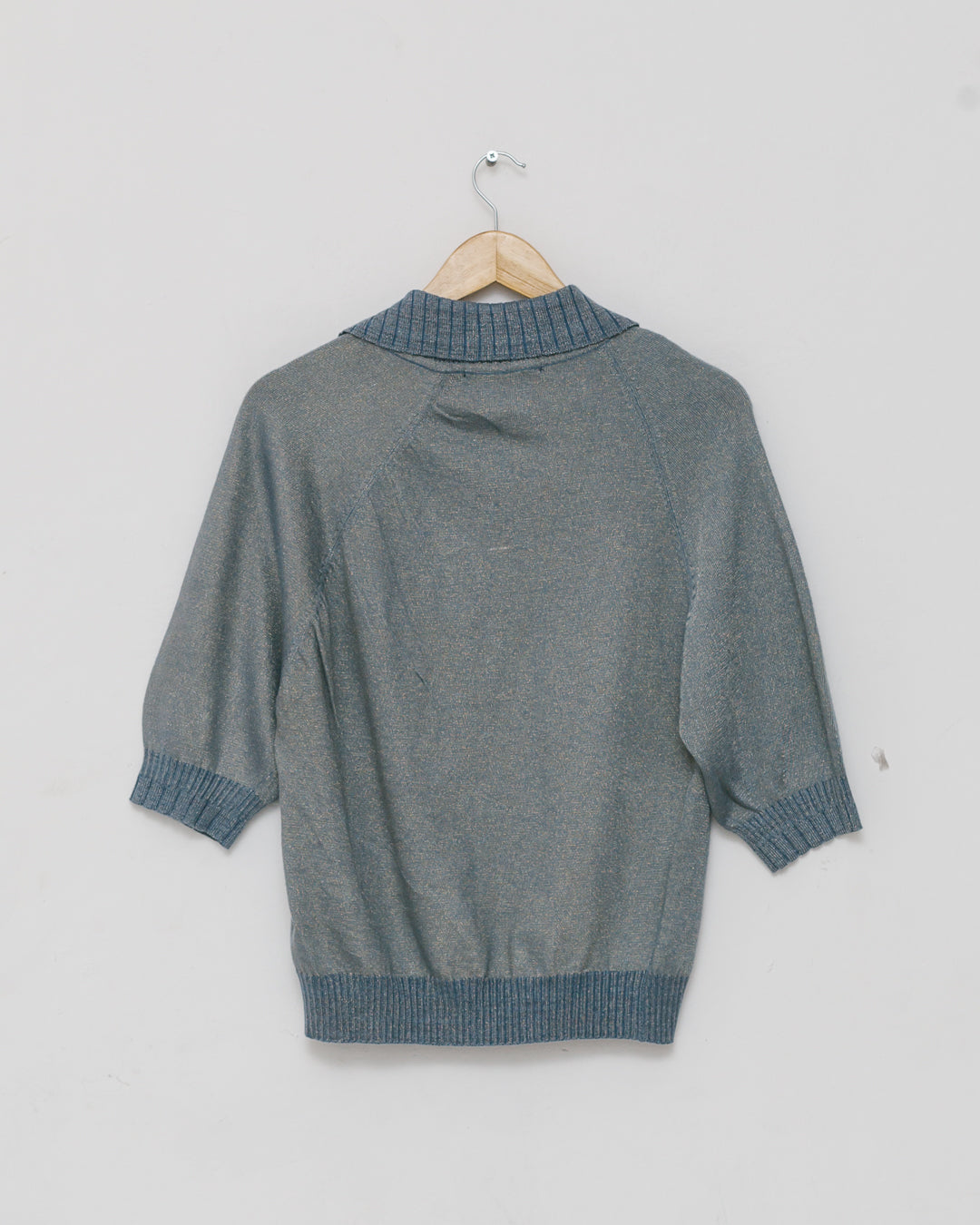 Karl Lagerfeld Dual Toned Polo Neck Tshirt