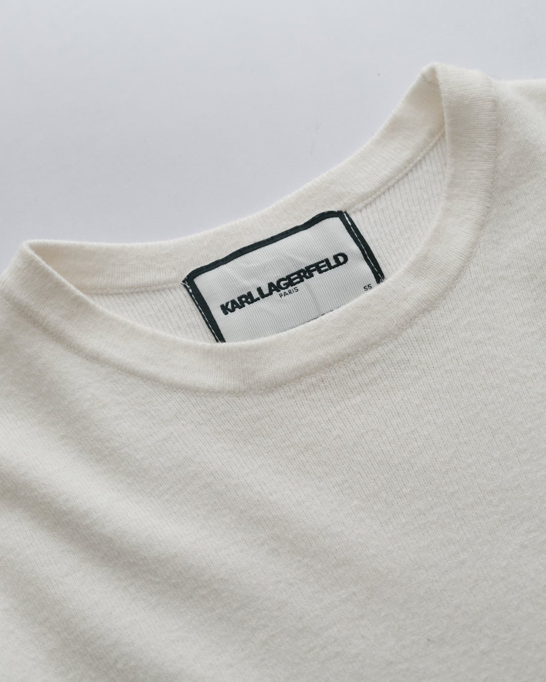 Karl Lagerfeld Minimalist Milk Knit Pullover