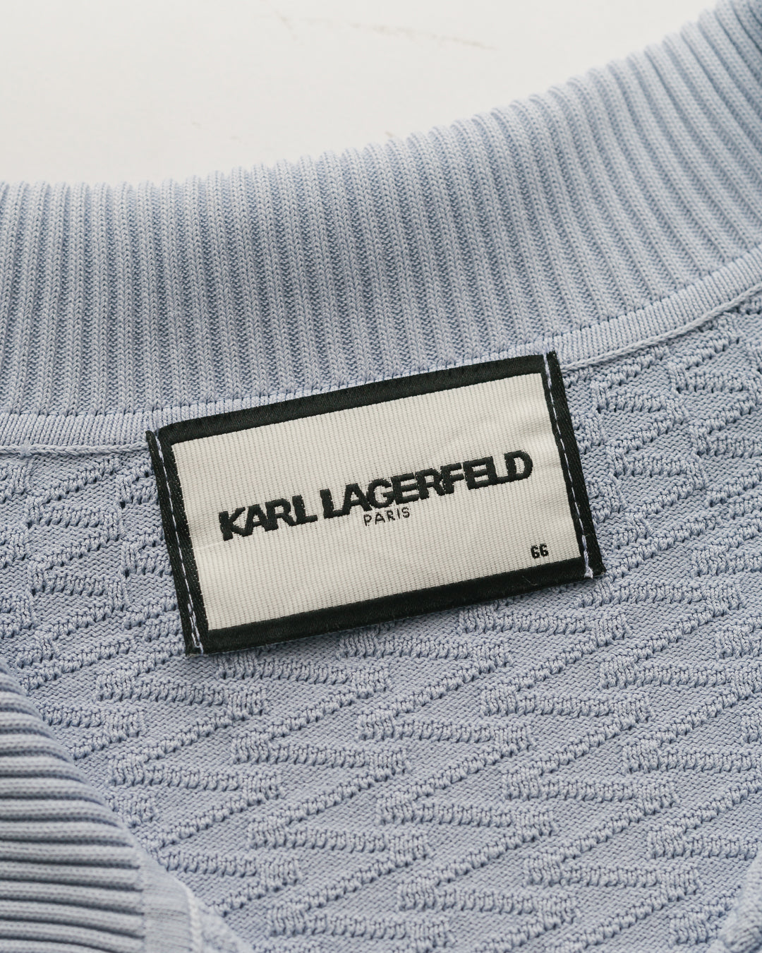 Karl Lagerfeld Periwinkle Blue Knit Top