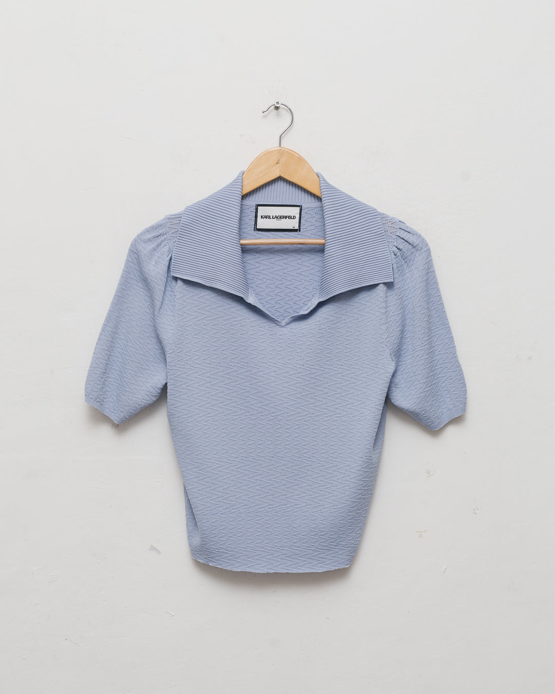 Karl Lagerfeld Periwinkle Blue Knit Top