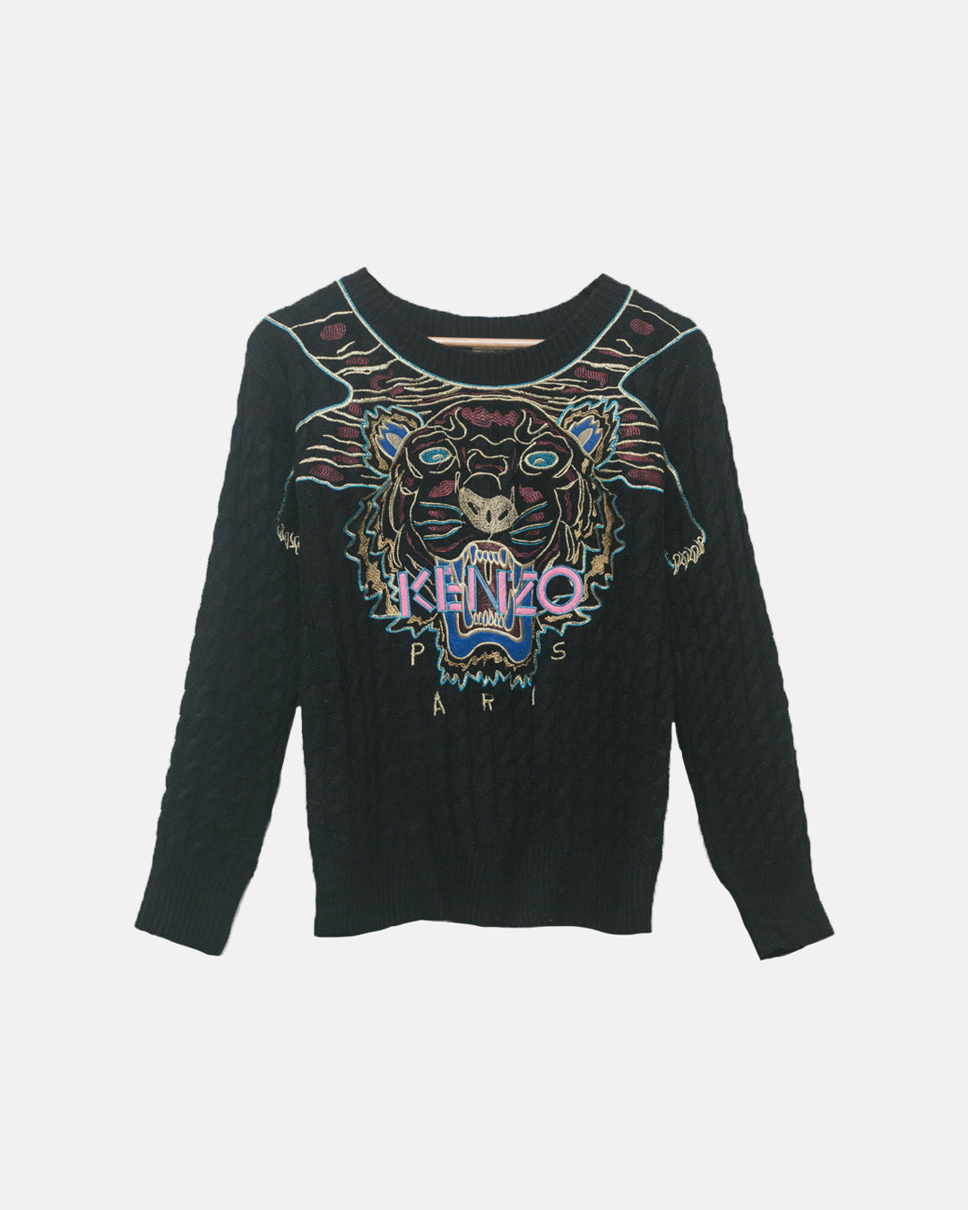Kenzo Embroidered Tiger Knit Pullover