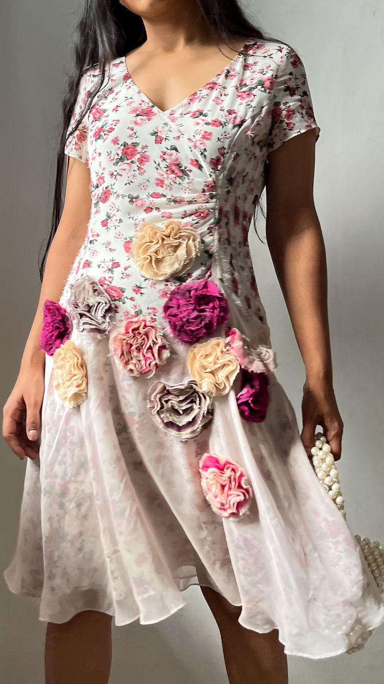 Kenzo Jeans Appliqué Silk Dress