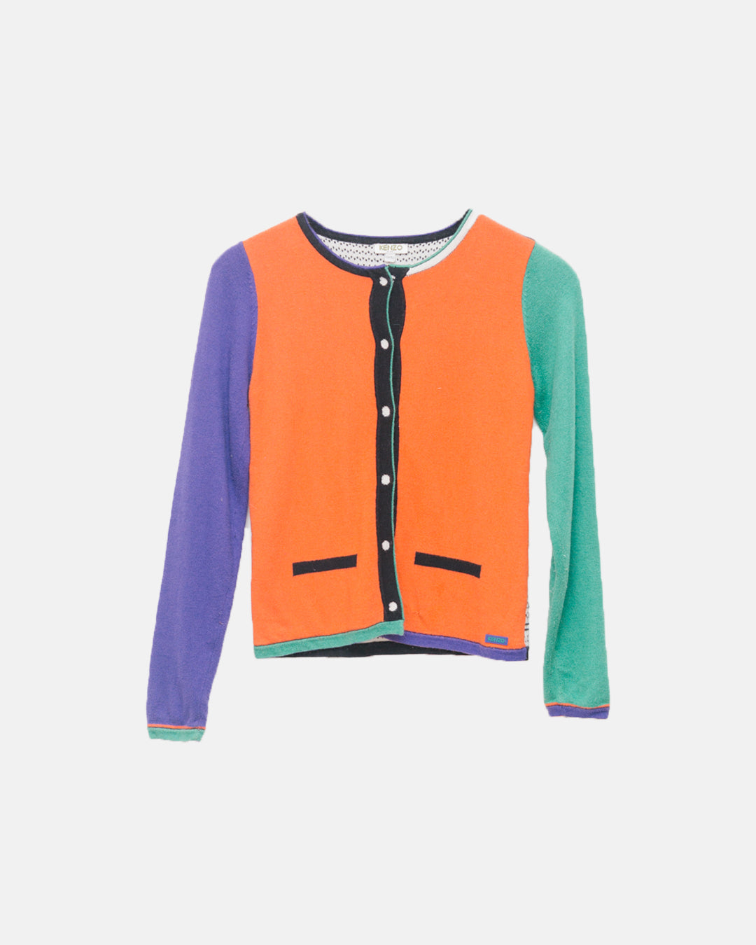Kenzo Reversible Colour Block Cardigan