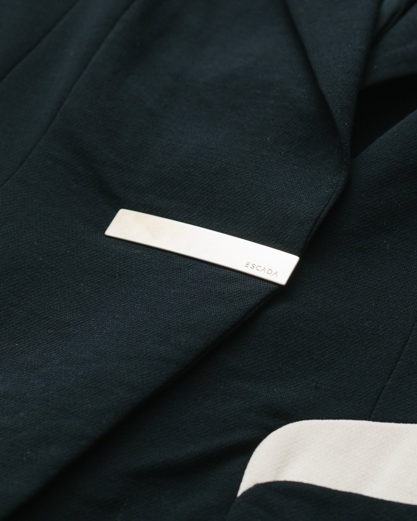 Logo plaque wool blazer